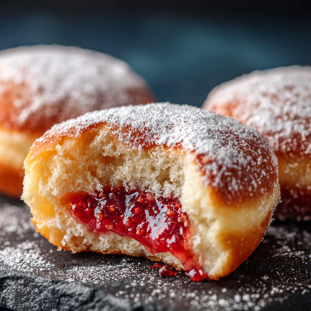 Pączki z nadzieniem różanym